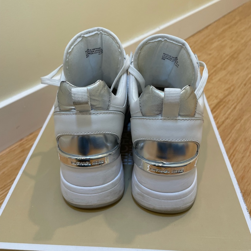 Michael Kors Leather Trainer Sneakers - Picture 5 of 5